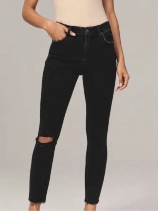 Abercrombie & Fitch Denim - Abercrombie & Fitch The Skinny High Rise Curve Love Jeans 26 2XS Extra Short